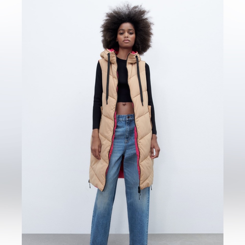 Zara water repellent reversible vest